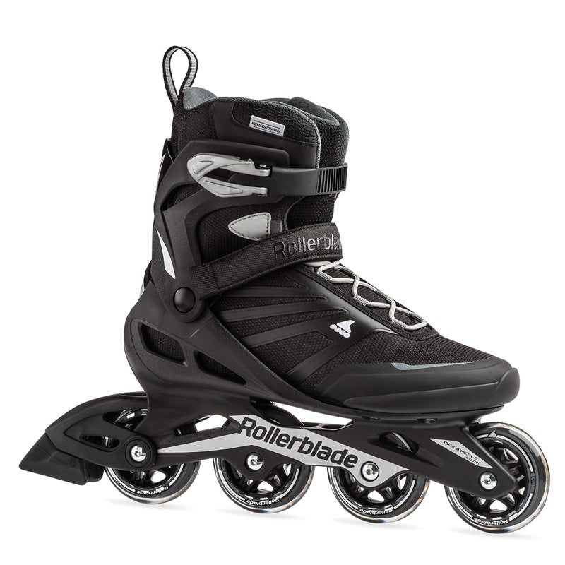 ROLLERBLADE زلاجات رولر بليد زترابليد للرجال البالغين، لياقة بدنية، أسود وفضي، زلاجات أداء، مقاس 8 أمريكي - Image 1